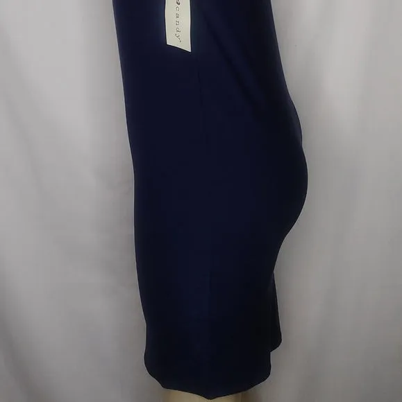 Navy Blue Striped Bodycon Dress