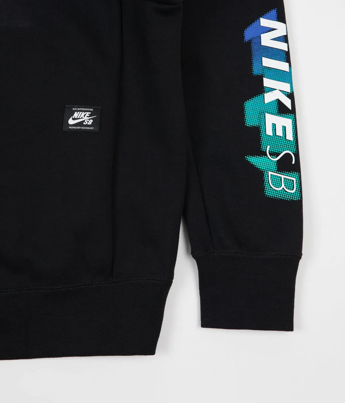 Nike SB Icon GFX Hoodie - Black / White