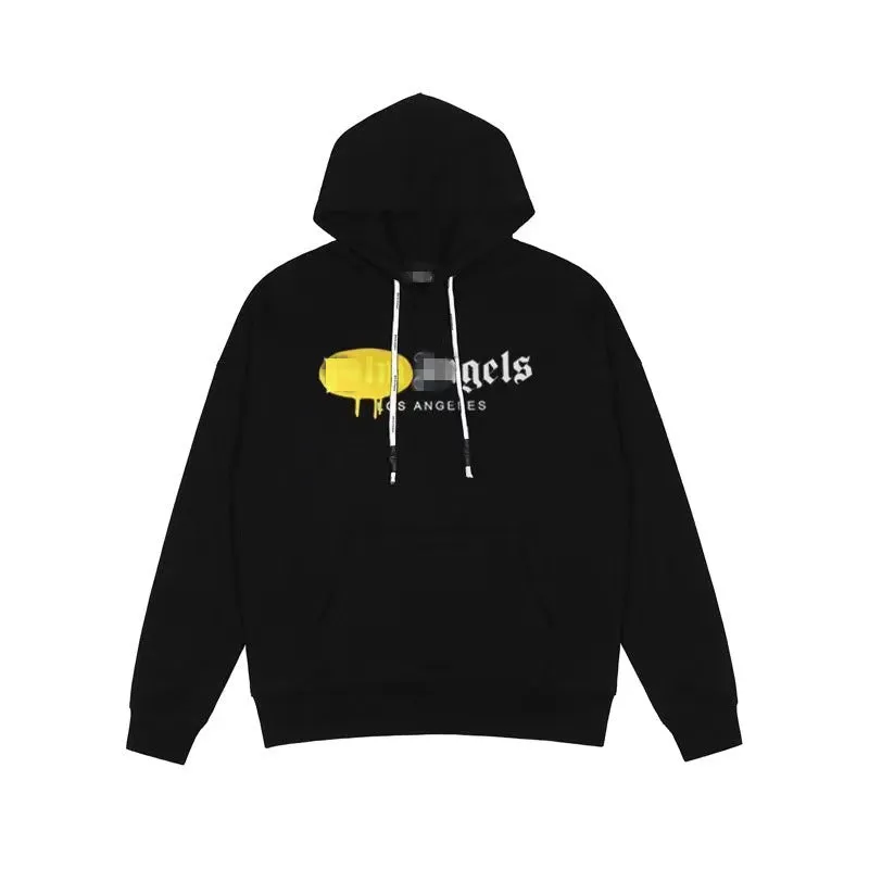 Palm Angels Hoodie Angel Letter Print Spray Paint Pullover Hoodie Jacket