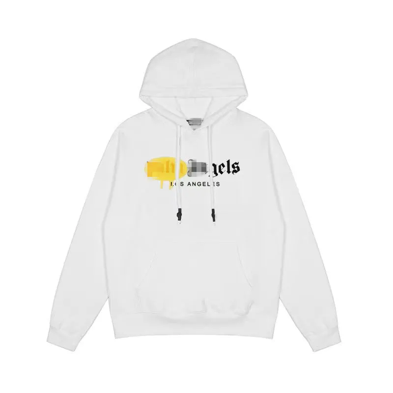 Palm Angels Hoodie Angel Letter Print Spray Paint Pullover Hoodie Jacket