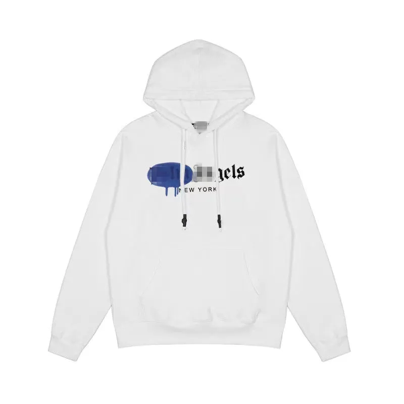 Palm Angels Hoodie Angel Letter Print Spray Paint Pullover Hoodie Jacket