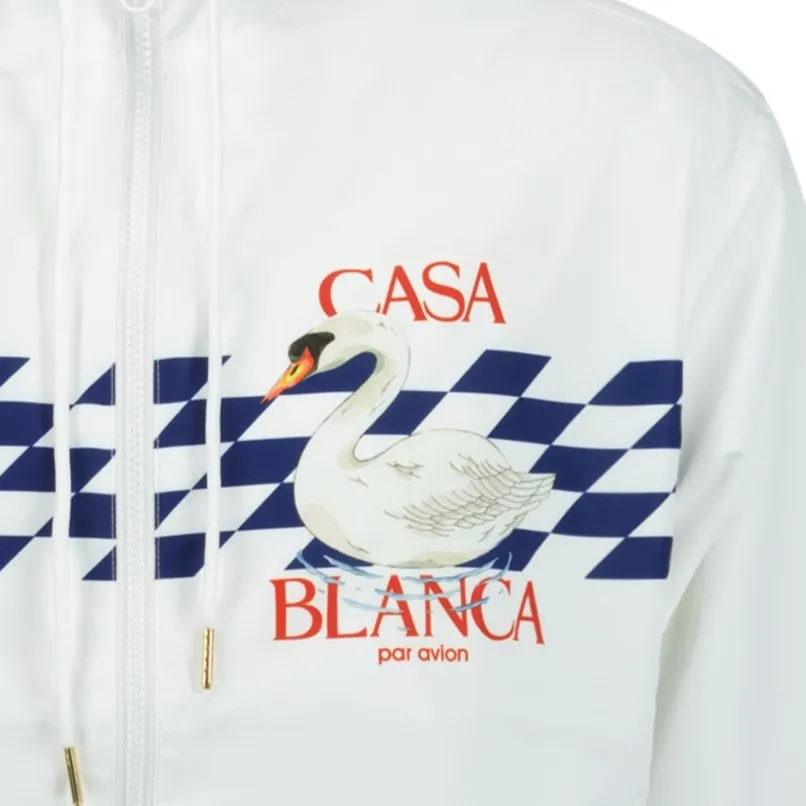 Par Avion Shell Suit Track Jacket White
