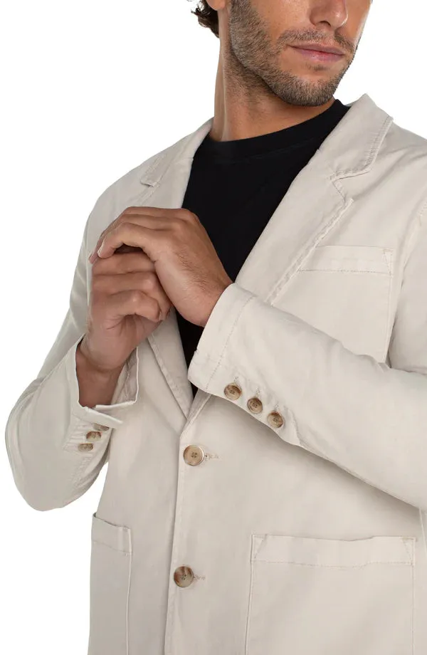 Patch Pocket Blazer in Stone
