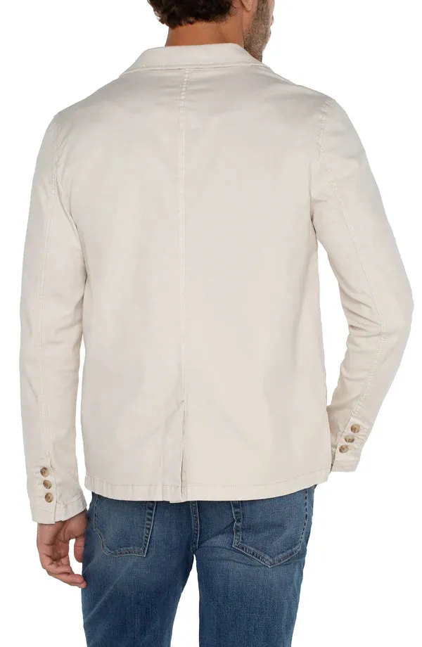 Patch Pocket Blazer in Stone