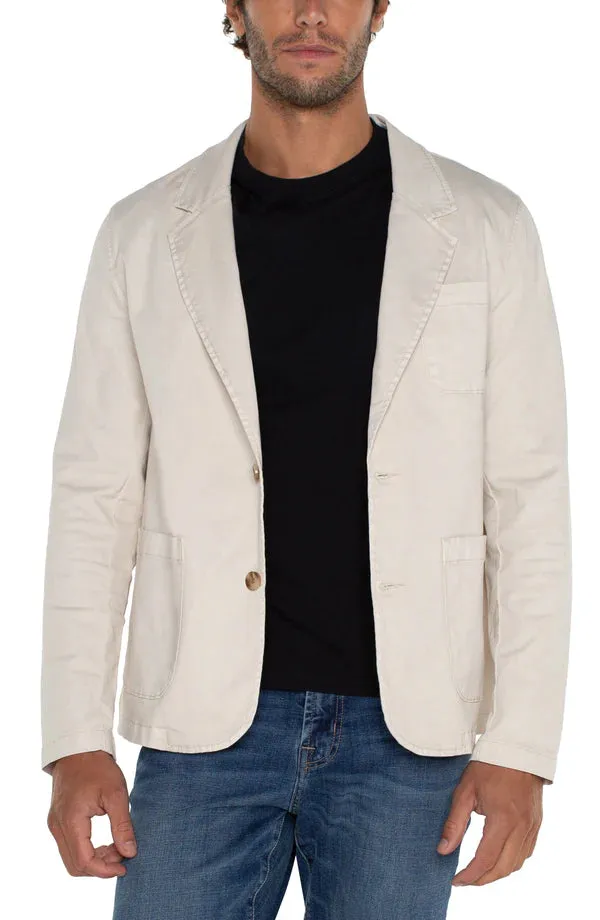 Patch Pocket Blazer in Stone