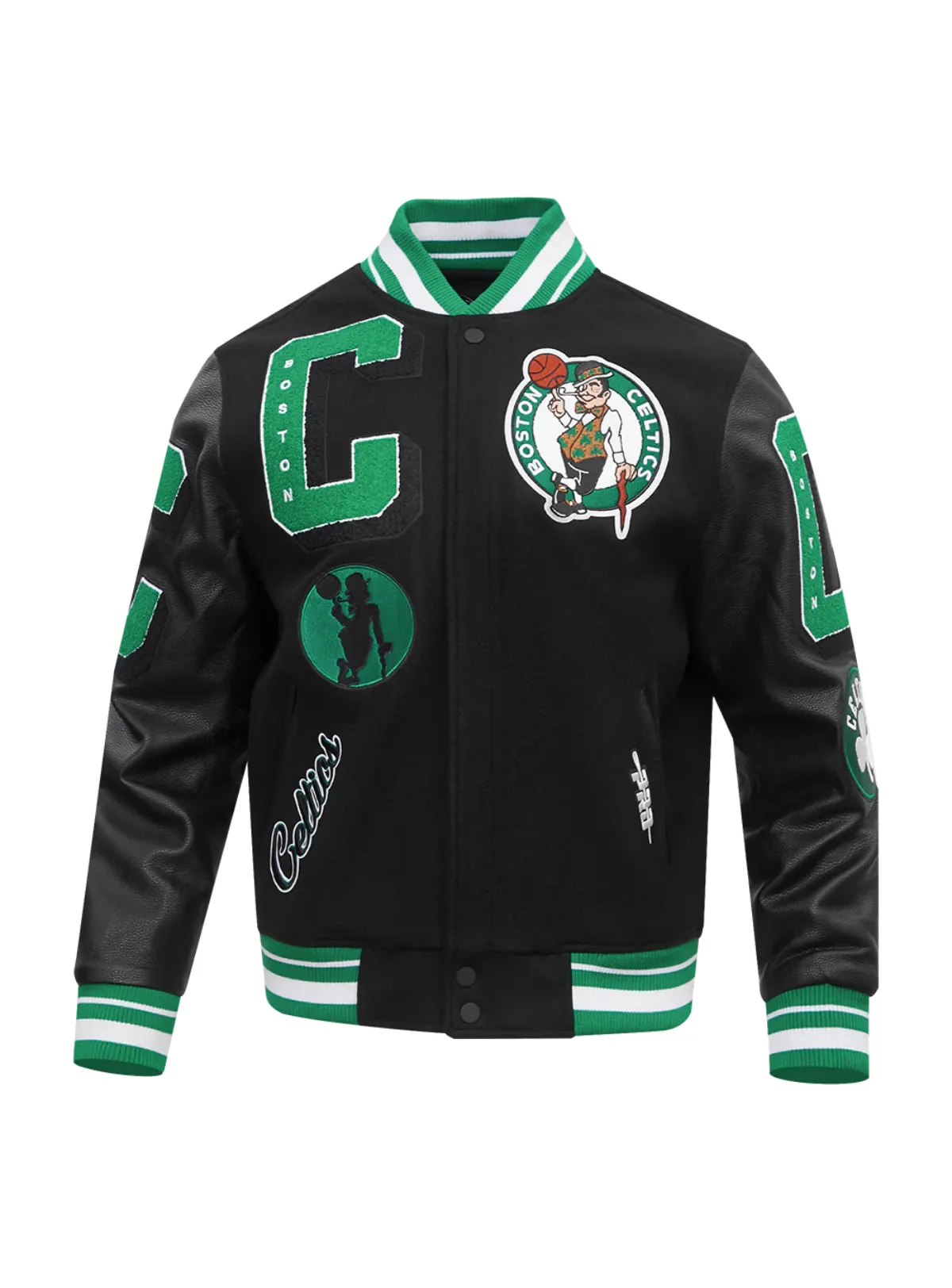 Pro Standard Jacket - NBA Boston Celtics Mashup Men's Rib Wool - Black - BBC6515707
