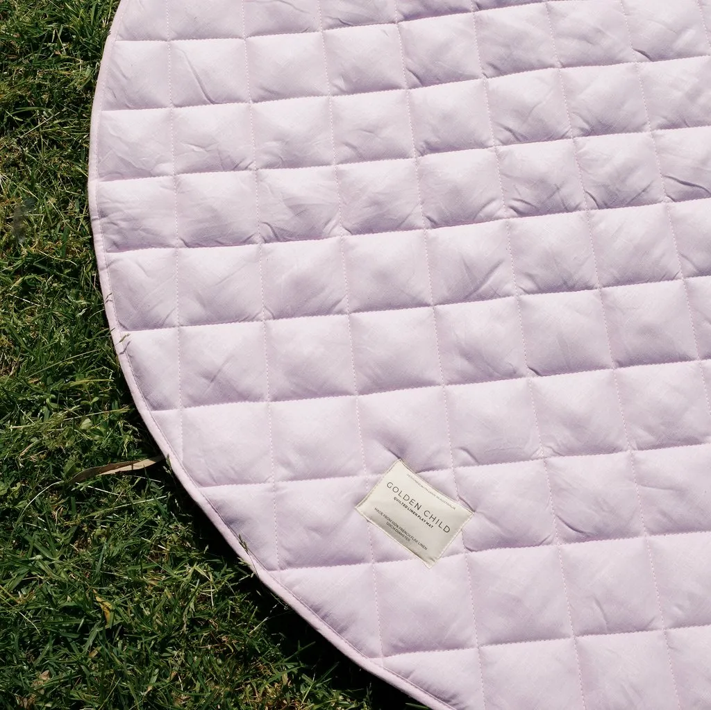 Quilted Linen Baby Play Mat