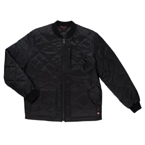 Quilted Moto Jacket - Black