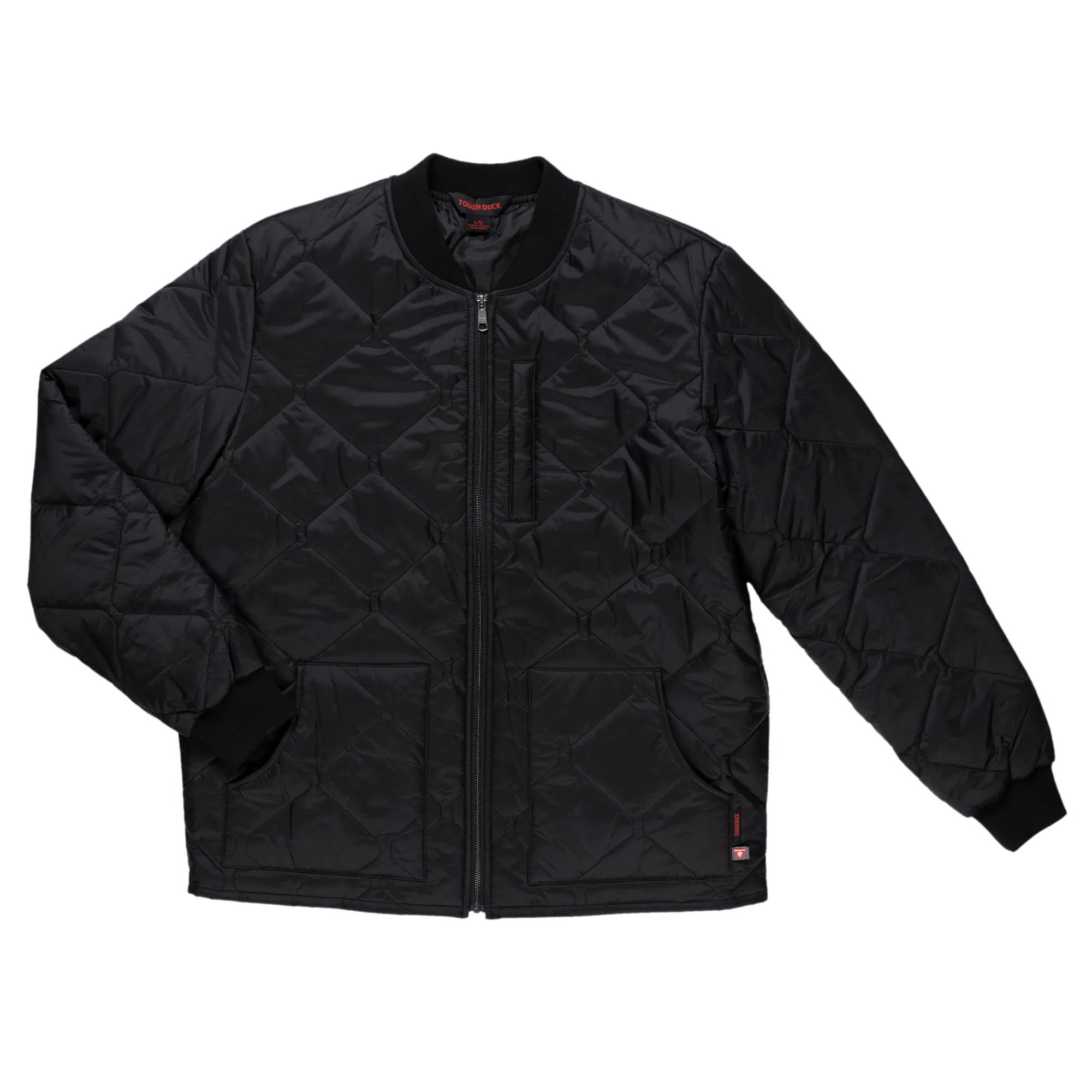 Quilted Moto Jacket - Black