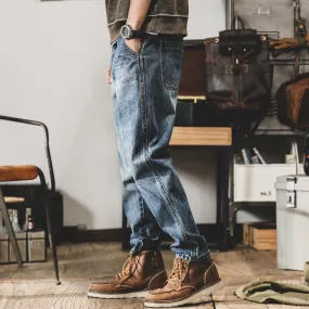 Retro Loose Straight Pants P0803