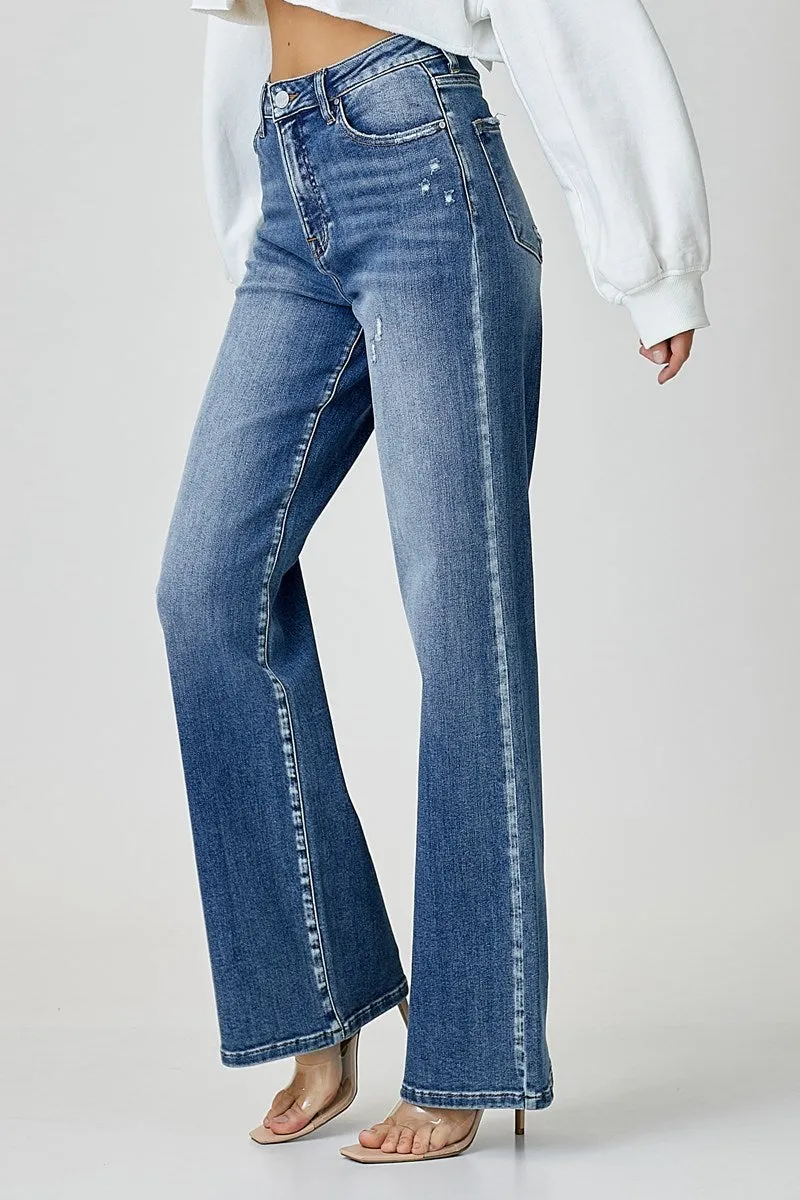 Risen Jeans - High Rise Wide Leg Jeans - RDP5176