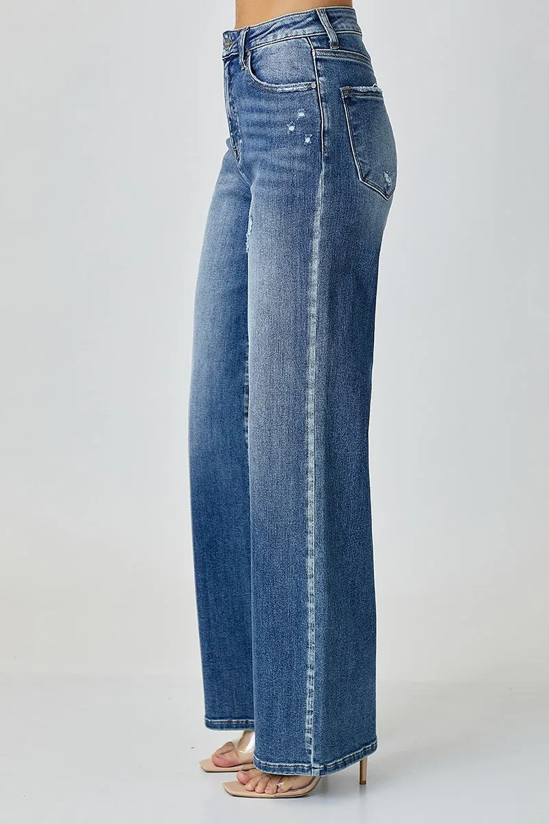 Risen Jeans - High Rise Wide Leg Jeans - RDP5176