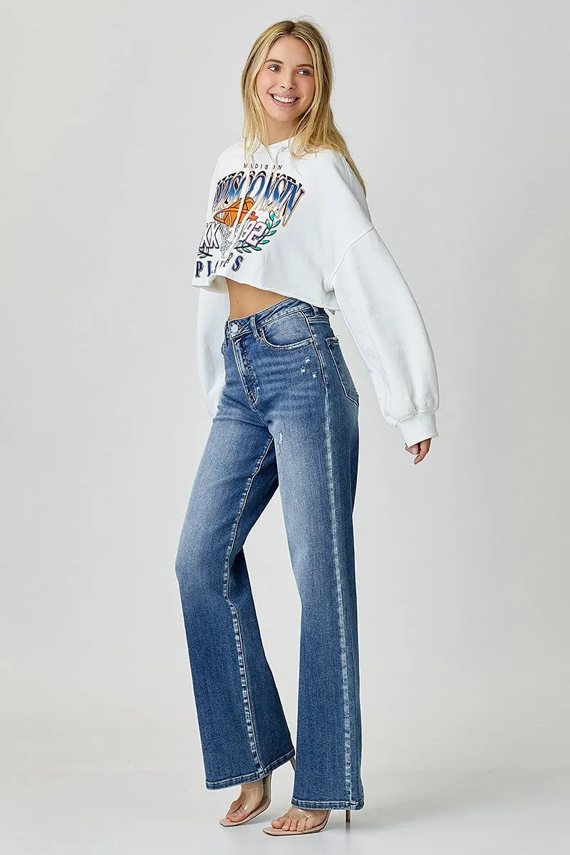 Risen Jeans - High Rise Wide Leg Jeans - RDP5176