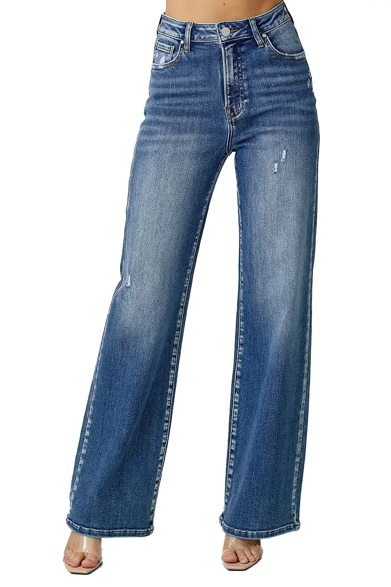Risen Jeans - High Rise Wide Leg Jeans - RDP5176