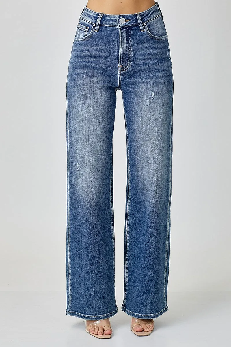 Risen Jeans - High Rise Wide Leg Jeans - RDP5176