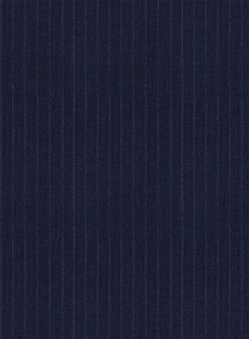Scabal Londoner Mence Stripe Blue Wool Jacket
