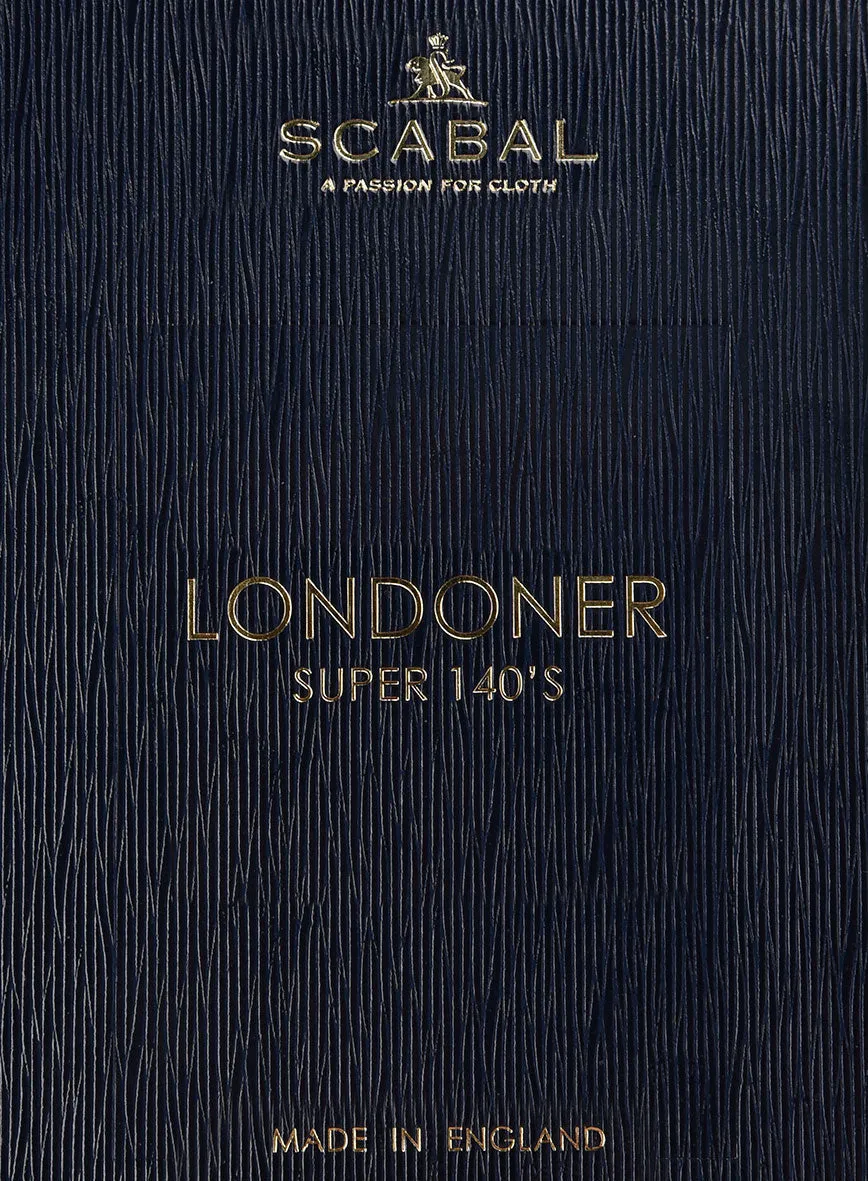 Scabal Londoner Mence Stripe Blue Wool Jacket