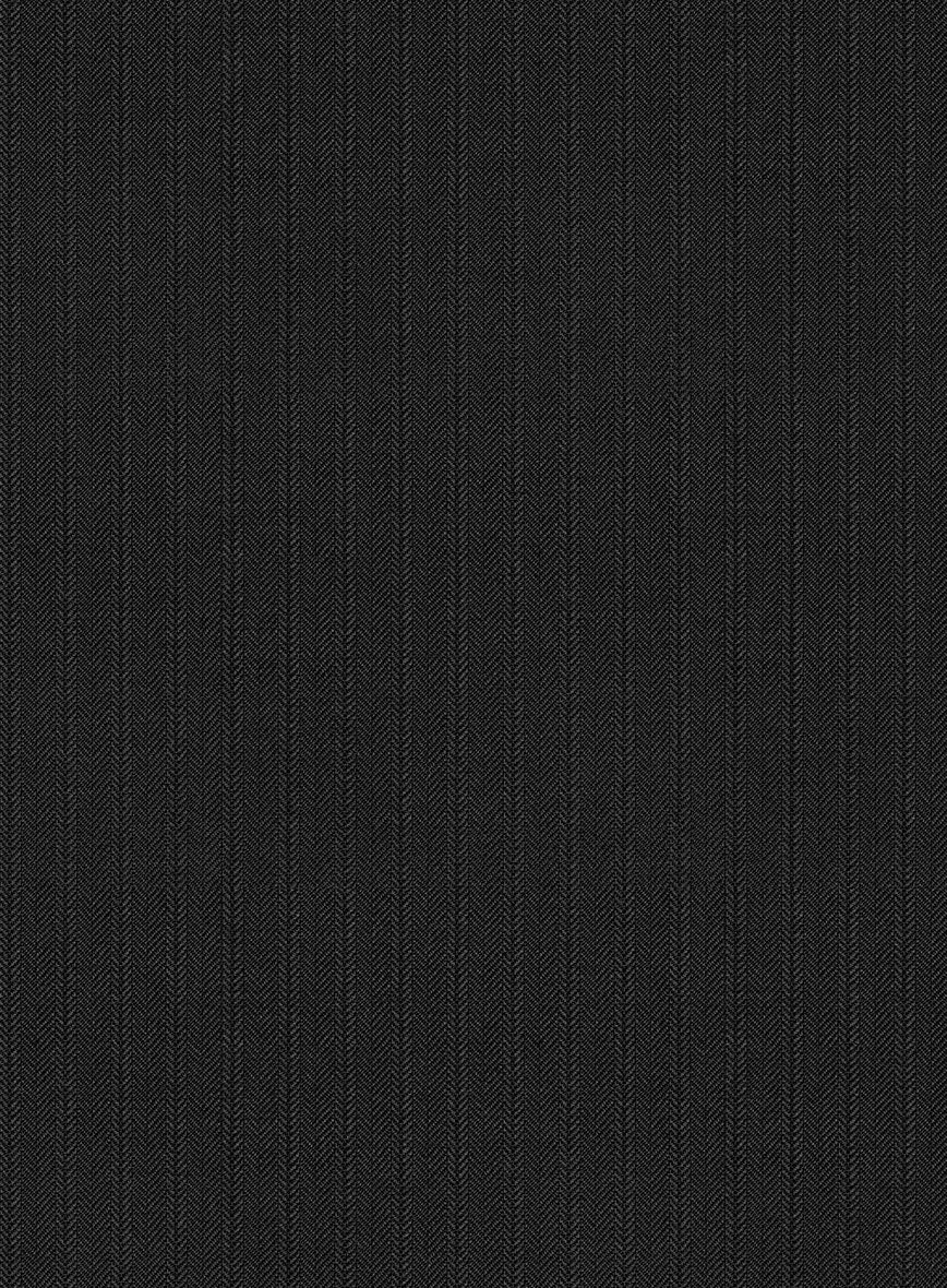 Scabal Nadres Stripe Black Wool Jacket