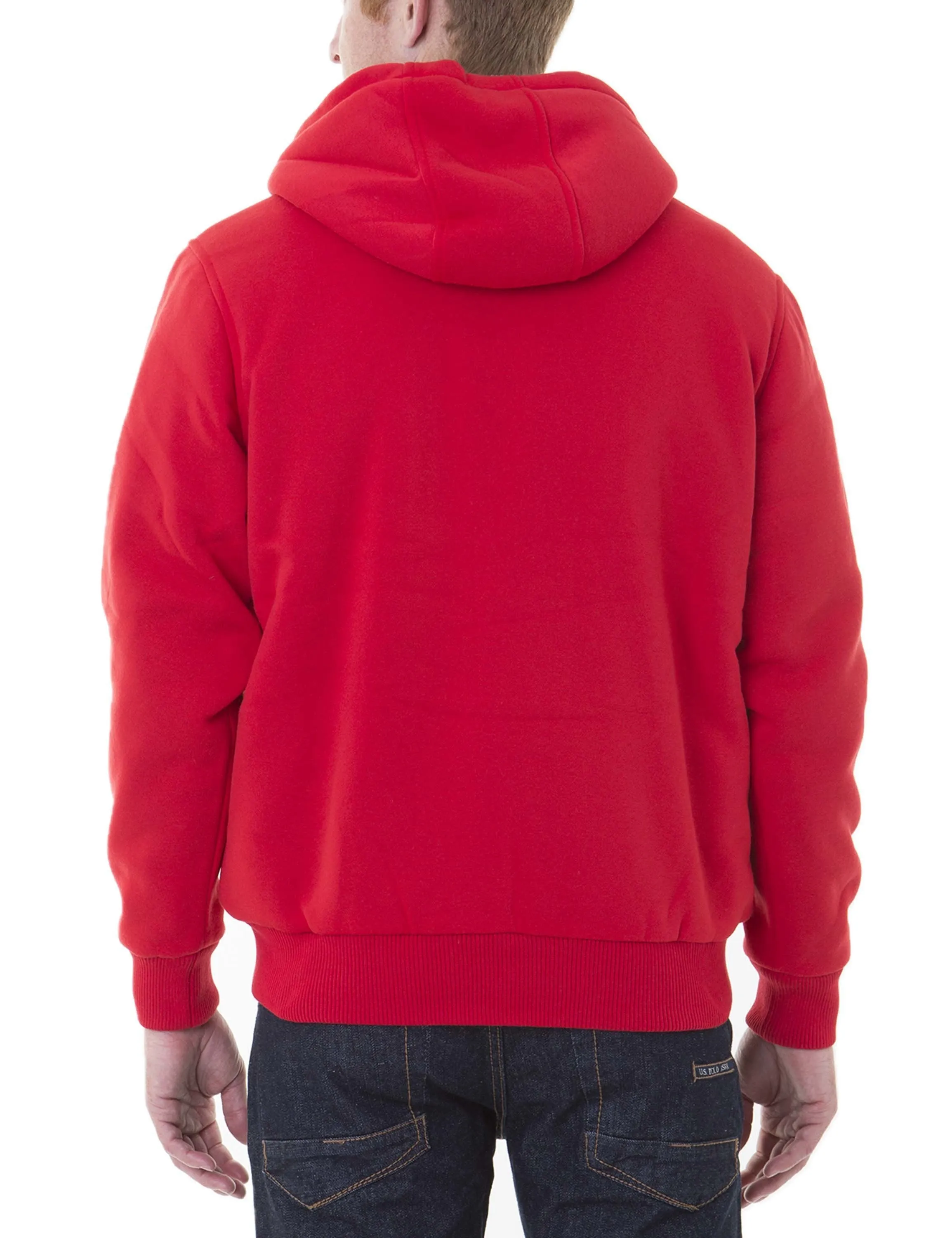 Sherpa Lined FLEECE FULL ZIP HOODIE