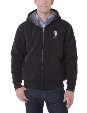Sherpa Lined FLEECE FULL ZIP HOODIE
