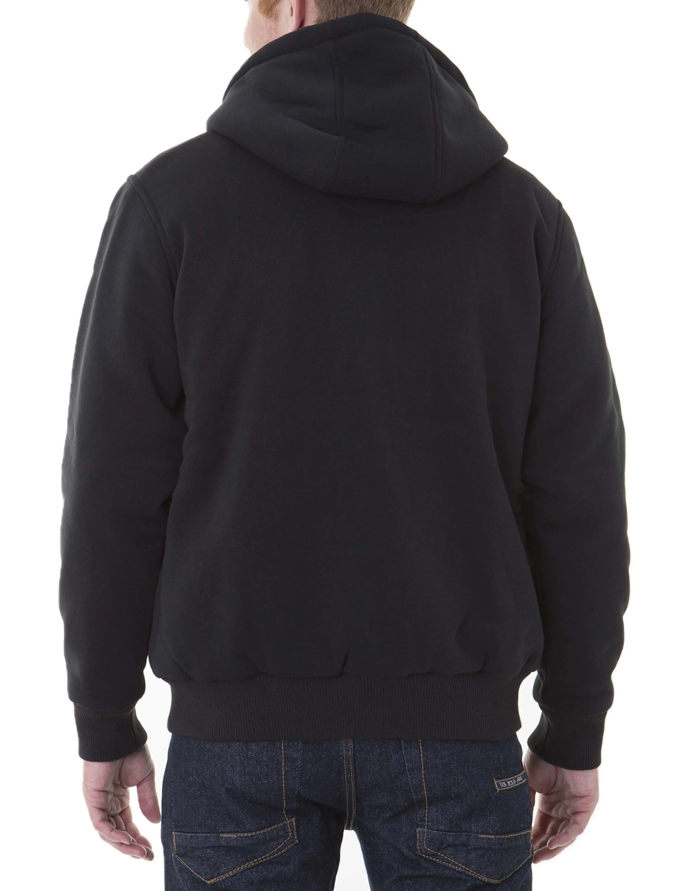 Sherpa Lined FLEECE FULL ZIP HOODIE