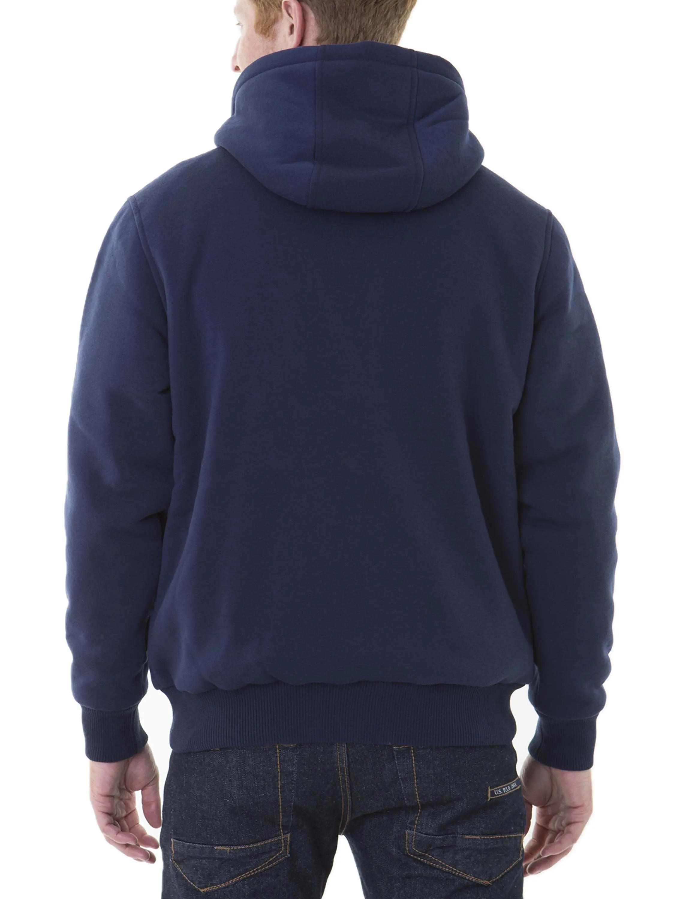 Sherpa Lined FLEECE FULL ZIP HOODIE