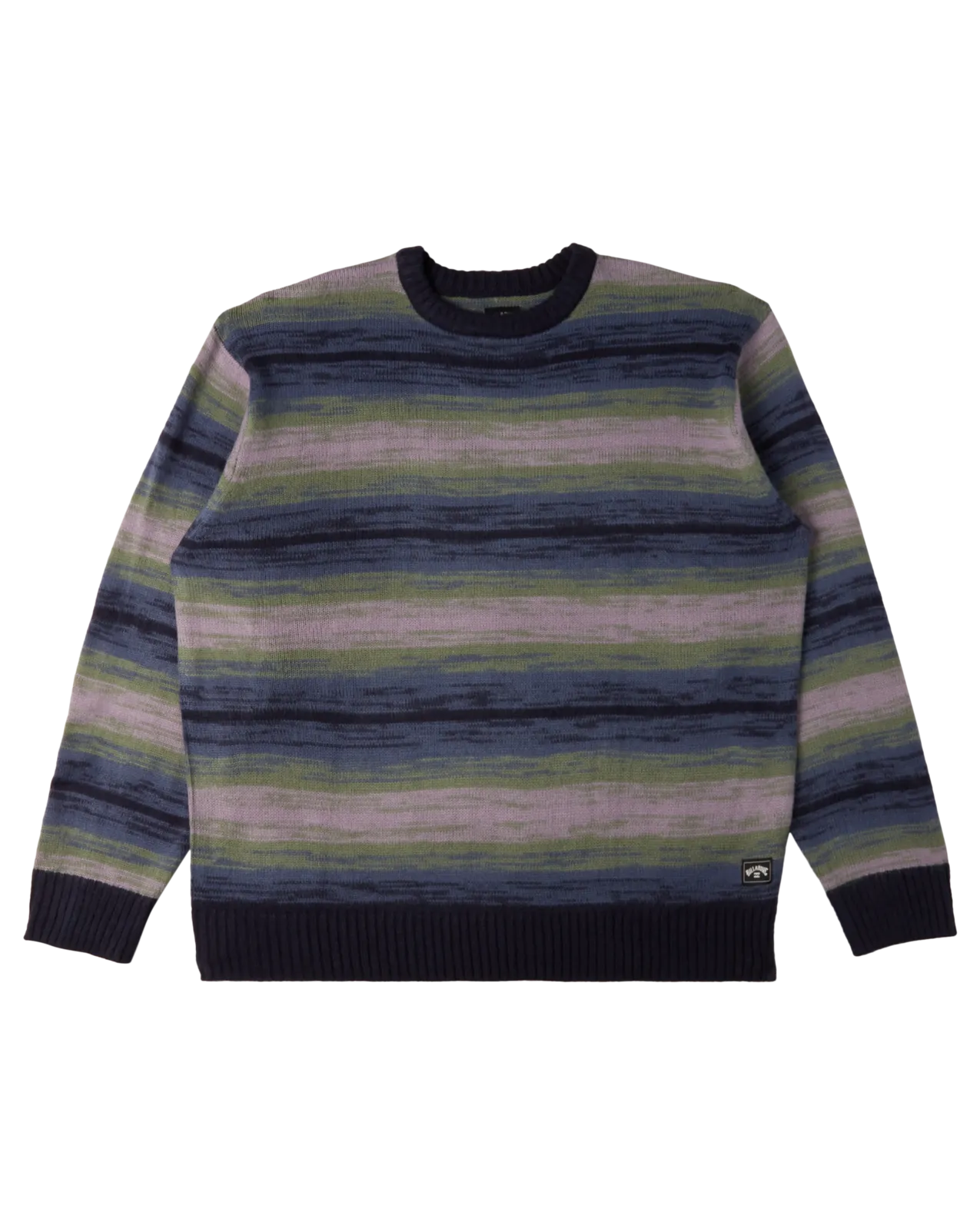 Stripe Crew Jumper in Navy
