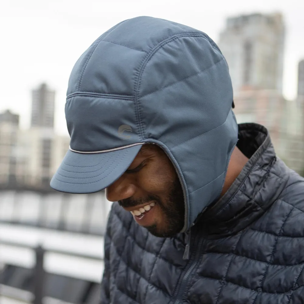 Sunday Afternoons Black Alpine Quilted Trapper Hat (Unisex)
