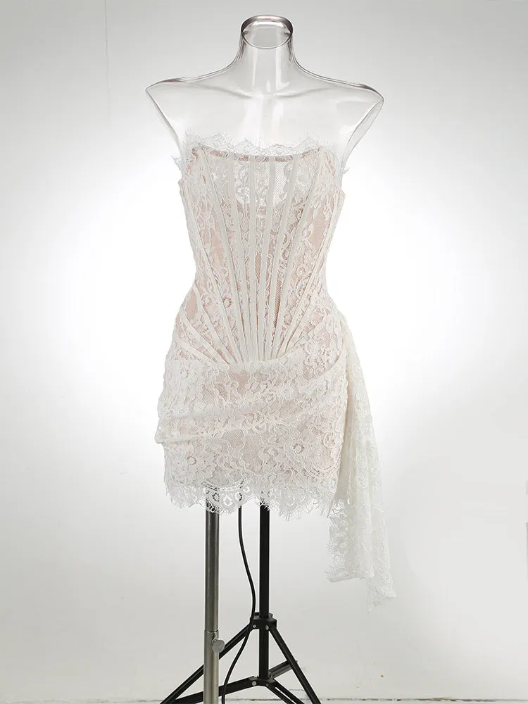TANIA Strapless Corset Bodycon Dress