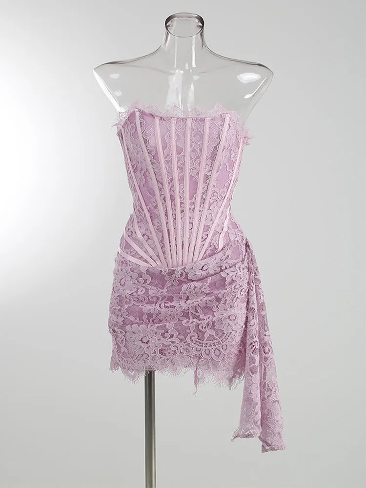 TANIA Strapless Corset Bodycon Dress
