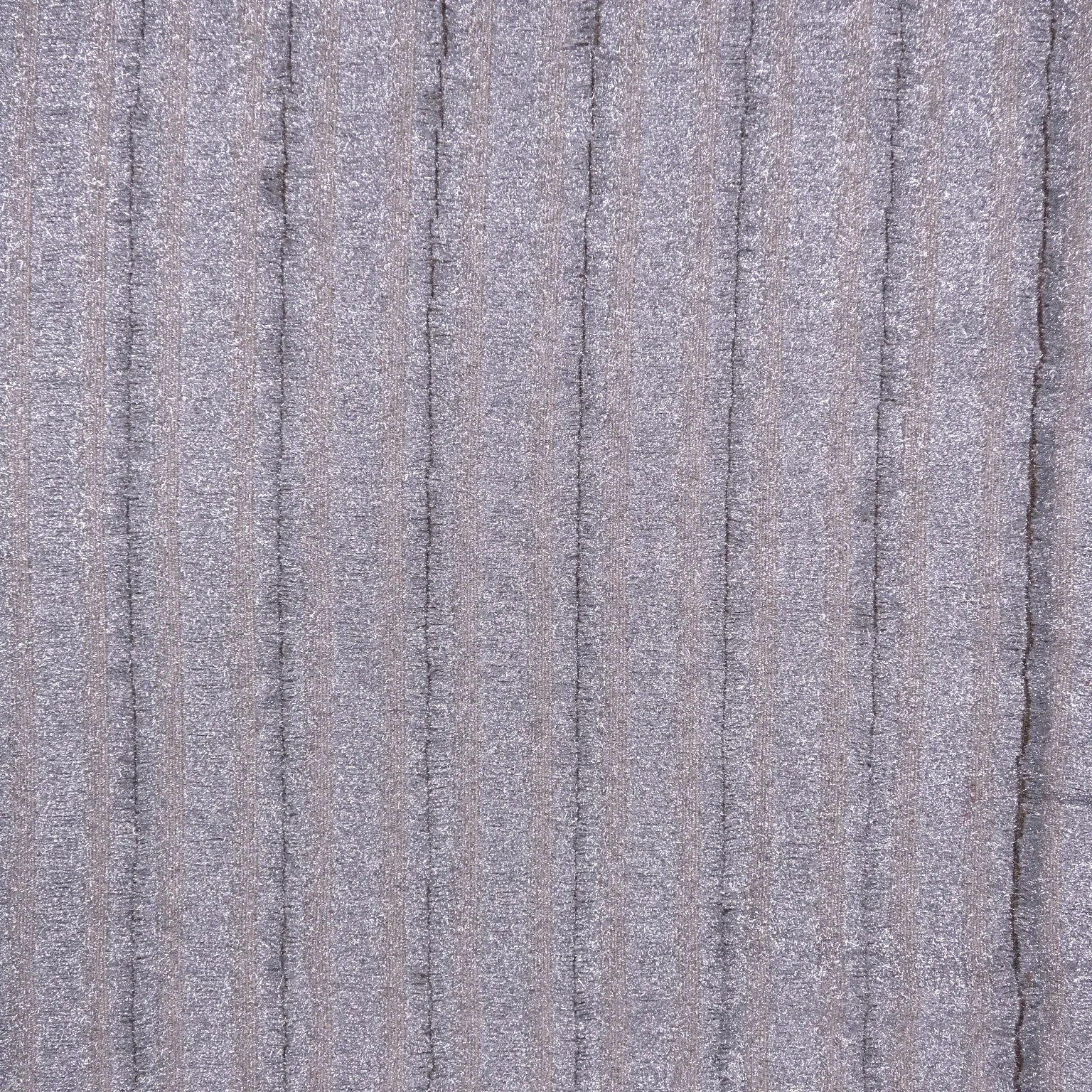 Taupe and Silver Lurex Thread Textured Abstract Tweed Bouclé Fabrics.