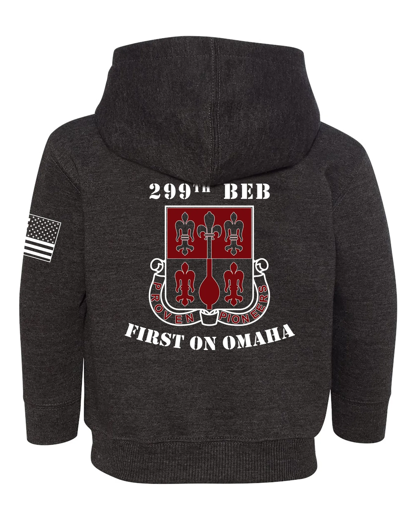 Toddler Unisex Grey Hoodie Sweatshirt (Color Design).