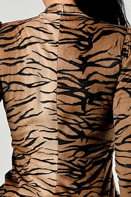Transition Animal Print Mini Dress