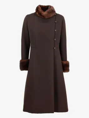 Vintage Coat With Mink Details