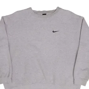VINTAGE NIKE CLASSIC SWOOSH GREY SWEATSHIRT 1990s SIZE XL