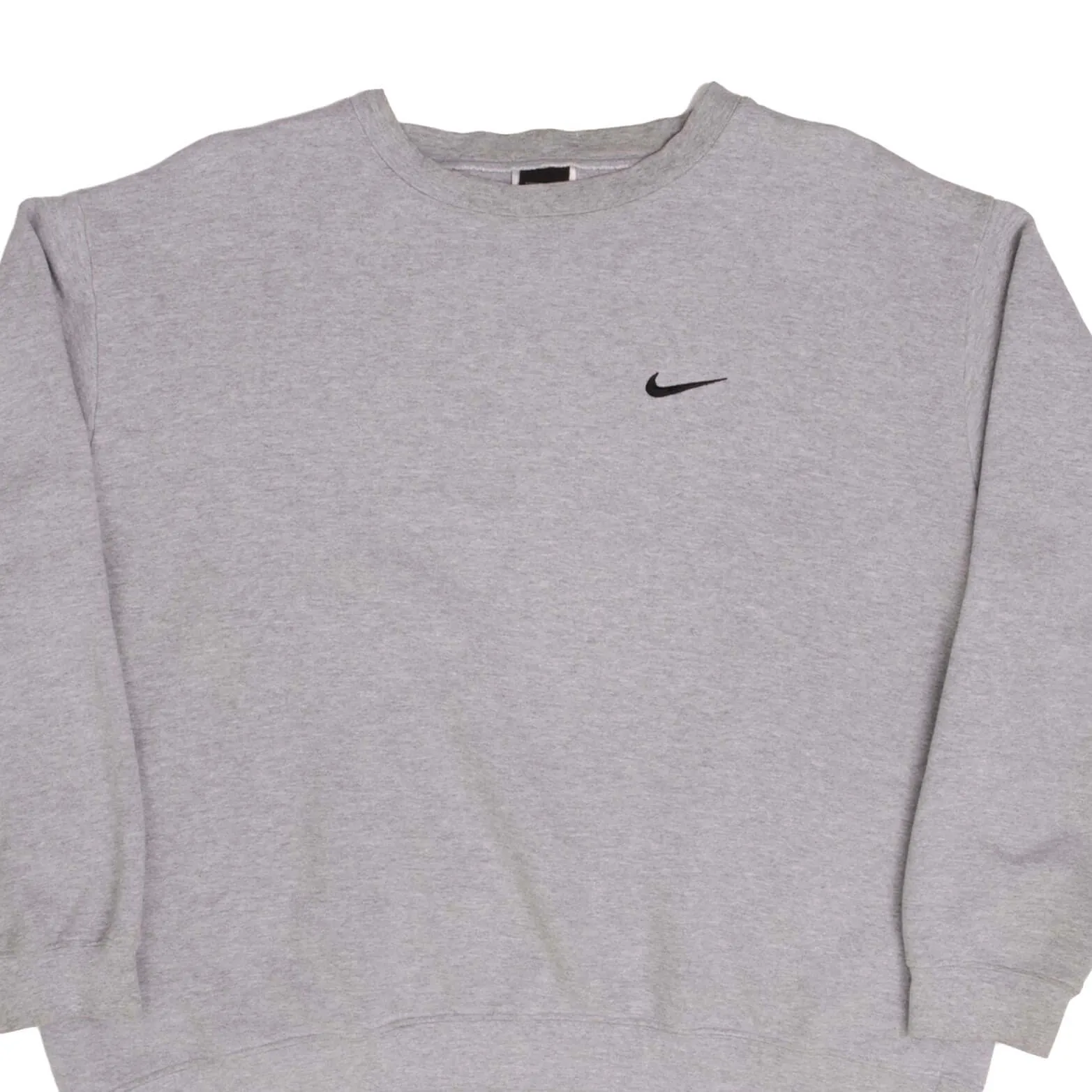 VINTAGE NIKE CLASSIC SWOOSH GREY SWEATSHIRT 1990s SIZE XL