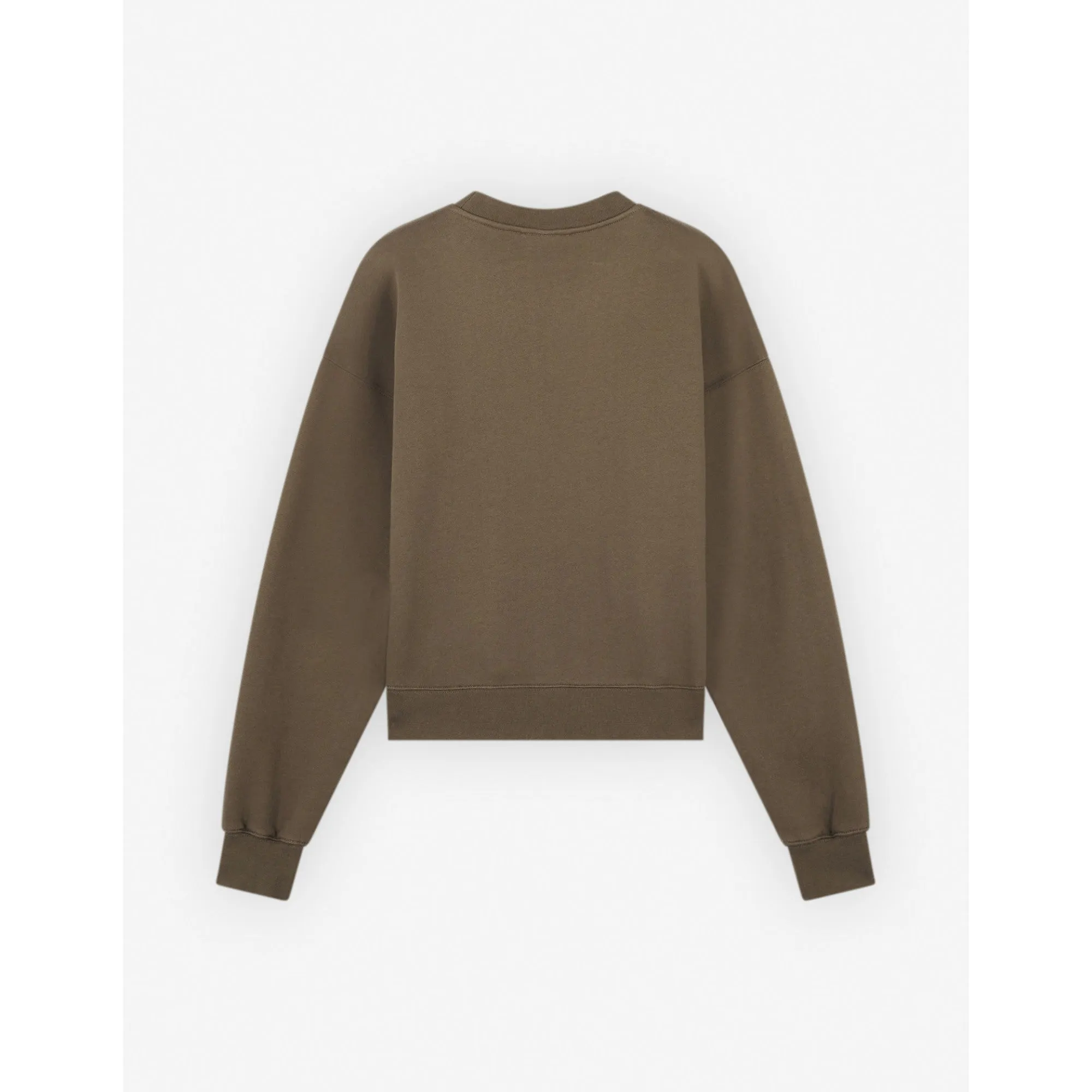 Women College Fox Printed Comfort Sweatshirt - Khaki