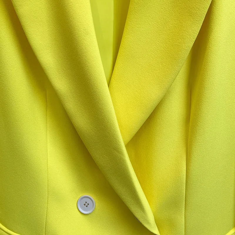 YELLOW BLAZER